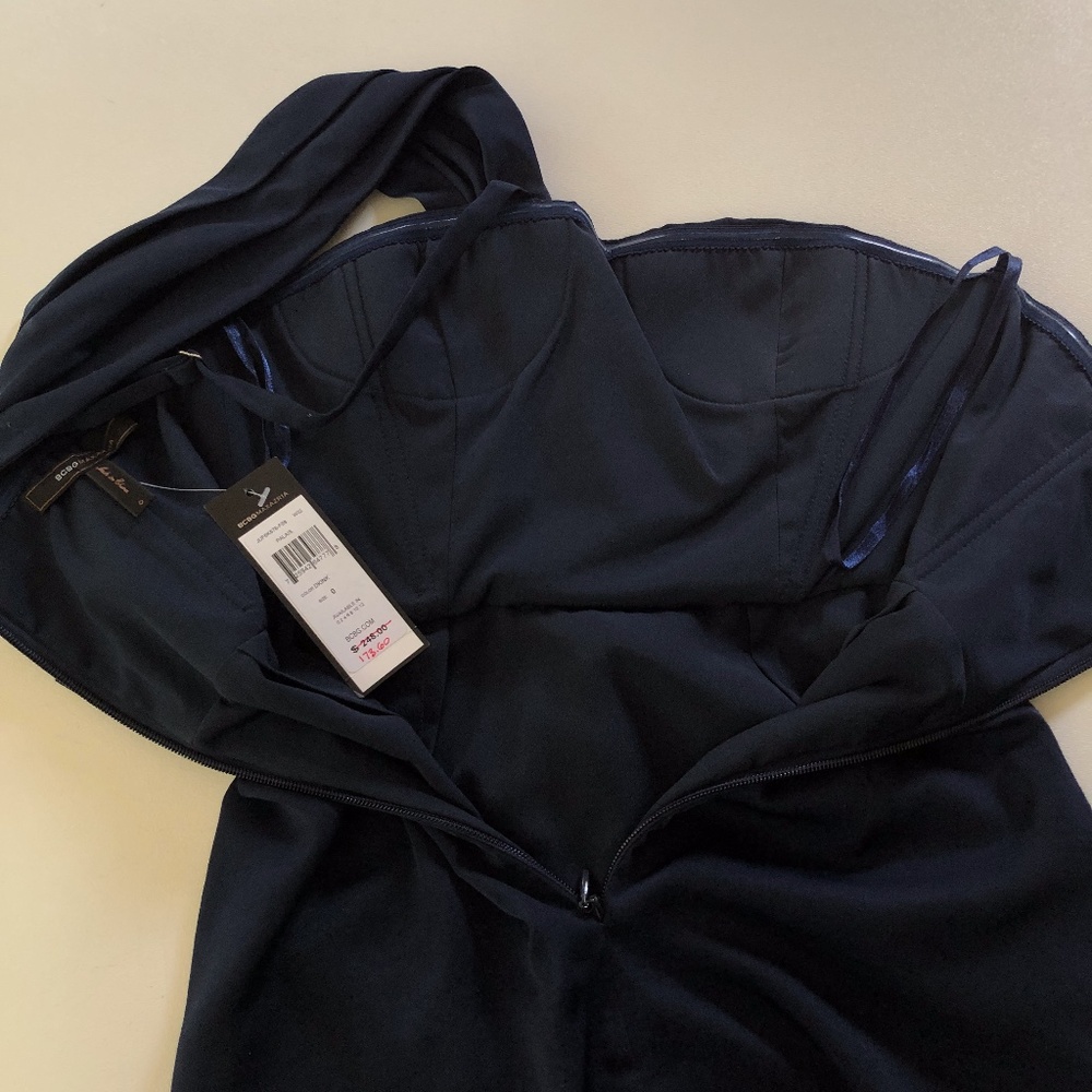 NWT BCBGMAXAZRIA Palais One Shoulder Dress - Picture 8 of 11